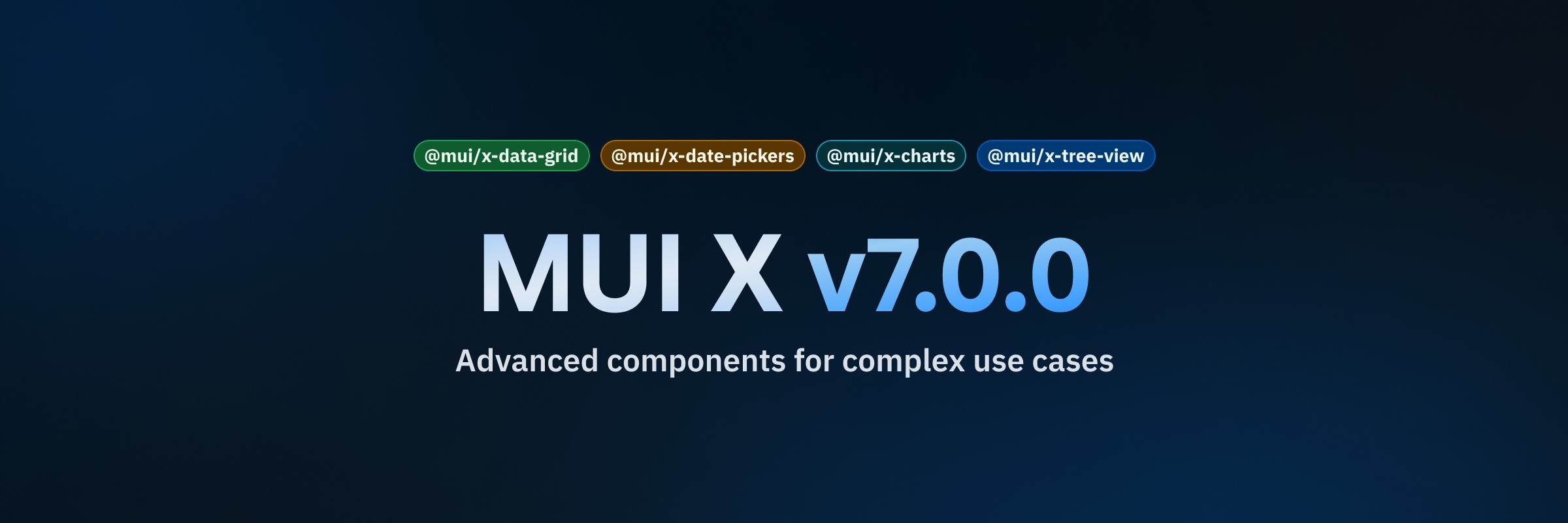 MUI X v7 - major stable release